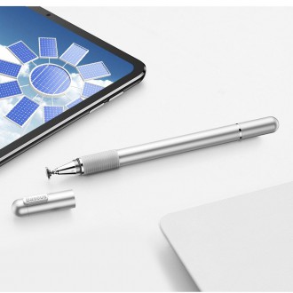 Baseus Golden Cudgel oboustranný kapacitní disk stylus + gelové pero stříbrné (ACPCL-0S)
