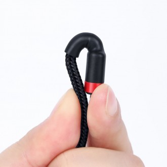 Kabel Baseus Cafule Odolný nylonový kabel USB-C PD / USB-C PD PD2.0 60W 20V 3A QC3.0 1M černo-červený (CATKLF-G91)