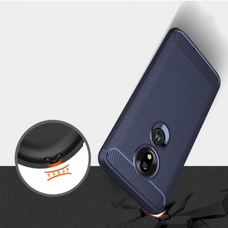 Flexibilní kryt Carbon Case pro Motorola Moto G7 Play modrý