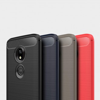 Flexibilní kryt Carbon Case pro Motorola Moto G7 Play modrý