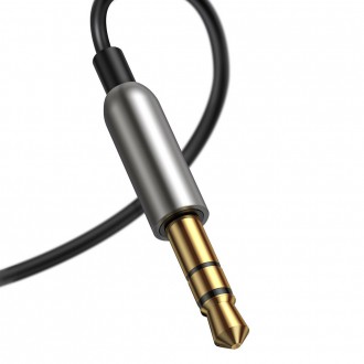 Baseus BA01 Bluetooth 5.0 kabel audio přijímače AUX jack audio adaptér černý (CABA01-01)