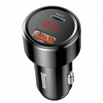 Baseus Magic Series PPS - nabíječka do auta Quick Charge 4.0+ / QC3.0 45W 6A černá (CCMLC20C-01)