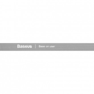 Pásky na suchý zip Baseus Rainbow Circle - organizér kabelů s páskou na suchý zip 3m šedý (ACMGT-F0G)
