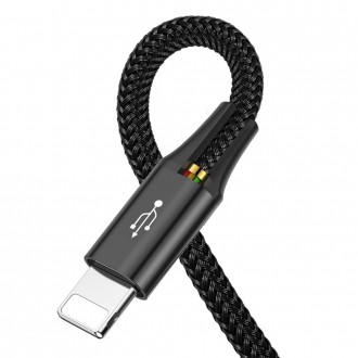 Baseus kabel USB 4v1 Lightning / 2x USB Type C / micro USB kabel v nylonovém opletu 3,5A 1,2m černý (CA1T4-B01)