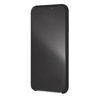 Pevné pouzdro Ferrari FEOSIHCI65BK iPhone Xs Max černo/černý silikon Off track