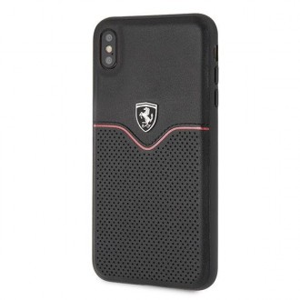 Pevné pouzdro Ferrari FEOVEHCI65BK iPhone Xs Max černo/černé Off Track Victory