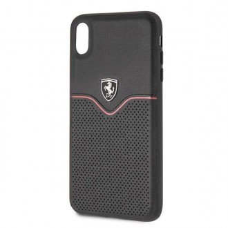 Pevné pouzdro Ferrari FEOVEHCI65BK iPhone Xs Max černo/černé Off Track Victory