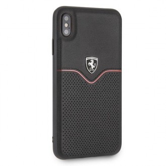 Pevné pouzdro Ferrari FEOVEHCI65BK iPhone Xs Max černo/černé Off Track Victory