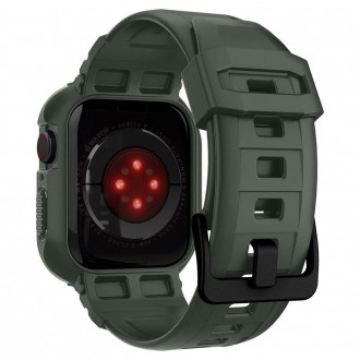 Spigen ARMOR &quot;PRO&quot; Apple Watch 4 / 5 / 6 / 7 / 8 / SE (44 / 45 MM) VOJENSKÁ ZELENÁ
