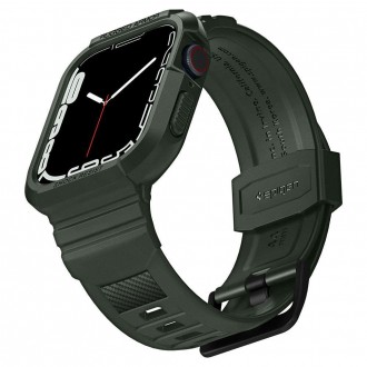 Spigen ARMOR &quot;PRO&quot; Apple Watch 4 / 5 / 6 / 7 / 8 / SE (44 / 45 MM) VOJENSKÁ ZELENÁ