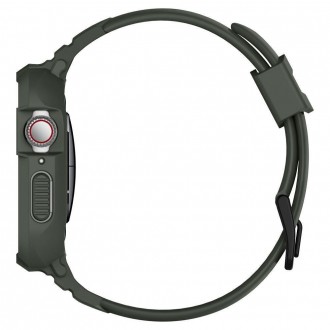 Spigen ARMOR &quot;PRO&quot; Apple Watch 4 / 5 / 6 / 7 / 8 / SE (44 / 45 MM) VOJENSKÁ ZELENÁ