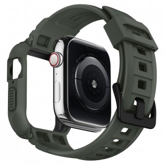 Spigen ARMOR &quot;PRO&quot; Apple Watch 4 / 5 / 6 / 7 / 8 / SE (44 / 45 MM) VOJENSKÁ ZELENÁ