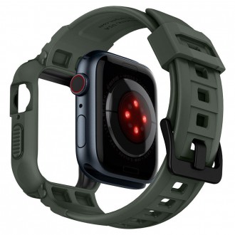 Spigen ARMOR &quot;PRO&quot; Apple Watch 4 / 5 / 6 / 7 / 8 / SE (44 / 45 MM) VOJENSKÁ ZELENÁ