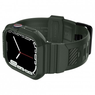 Spigen ARMOR &quot;PRO&quot; Apple Watch 4 / 5 / 6 / 7 / 8 / SE (44 / 45 MM) VOJENSKÁ ZELENÁ