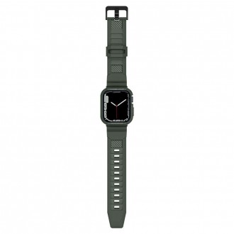 Spigen ARMOR &quot;PRO&quot; Apple Watch 4 / 5 / 6 / 7 / 8 / SE (44 / 45 MM) VOJENSKÁ ZELENÁ