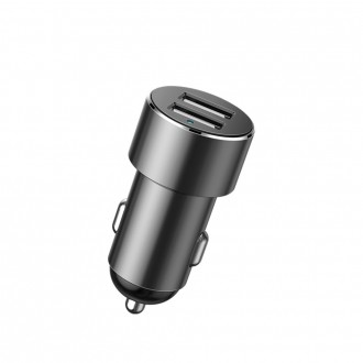 Rozbočovač nabíječky do auta Baseus 2x USB 3.1A 17W + 2x zásuvka do zapalovače cigaret 80W černá (CRDYQ-01)
