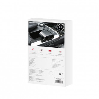 Rozbočovač nabíječky do auta Baseus 2x USB 3.1A 17W + 2x zásuvka do zapalovače cigaret 80W černá (CRDYQ-01)