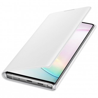Pouzdro Samsung LED View Cover s LED displejem pro Samsung Galaxy Note 10 bílé (EF-NN970PWEGWW)