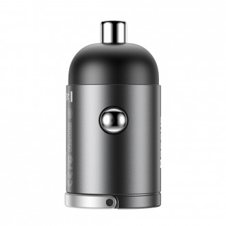 Baseus Tiny Star mini chytrá USB nabíječka do auta 30W Quick Charge 3.0 šedá (VCHX-A0G)