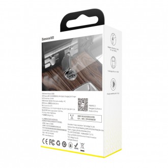 Baseus Tiny Star mini chytrá USB nabíječka do auta 30W Quick Charge 3.0 šedá (VCHX-A0G)