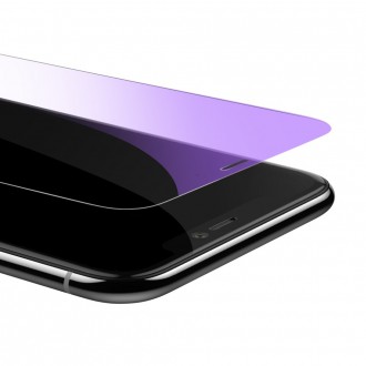 Baseus Glass 0,3 mm 9H Anti-bluelight iPhone 11 Pro Max / iPhone XS Max + polohovač (SGAPIPH65-LF02)