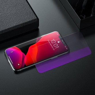 Baseus Glass 0,3 mm 9H Anti-bluelight iPhone 11 Pro Max / iPhone XS Max + polohovač (SGAPIPH65-LF02)