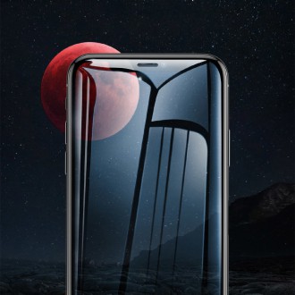 Baseus Glass 0,3 mm 9H Anti-bluelight iPhone 11 Pro Max / iPhone XS Max + polohovač (SGAPIPH65-LF02)