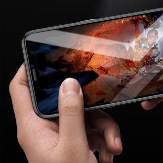 Baseus Glass 0,3 mm 9H Anti-bluelight iPhone 11 Pro Max / iPhone XS Max + polohovač (SGAPIPH65-LF02)