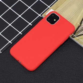 Silikonové pouzdro flexibilní silikonový kryt pro iPhone 11 Pro červený