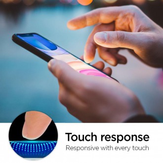 Tvrzené sklo Spigen ALM GLASS FC IPHONE 11 ČERNÉ