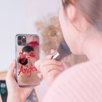 Zrcadlové pouzdro Kingxbar Angel zdobené originálními zrcadlovými krystaly Swarovski Crystals iPhone 11 Pro Max transparentní