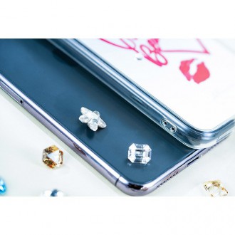 Zrcadlové pouzdro Kingxbar Angel zdobené originálními zrcadlovými krystaly Swarovski Crystals iPhone 11 Pro Max transparentní