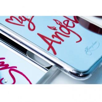 Zrcadlové pouzdro Kingxbar Angel zdobené originálními zrcadlovými krystaly Swarovski Crystals iPhone 11 Pro Max transparentní