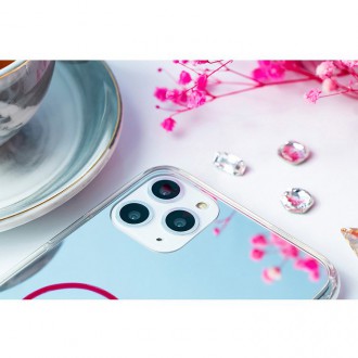 Zrcadlové pouzdro Kingxbar Angel zdobené originálními zrcadlovými krystaly Swarovski Crystals iPhone 11 Pro Max transparentní