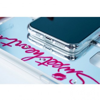 Zrcadlové pouzdro Kingxbar Angel zdobené originálními zrcadlovými krystaly Swarovski Crystals iPhone 11 Pro Max transparentní