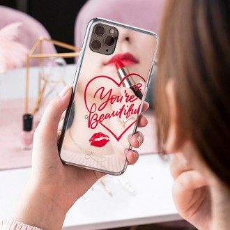 Zrcadlové pouzdro Kingxbar Angel zdobené originálními zrcadlovými krystaly Swarovski Crystals iPhone 11 Pro Max transparentní