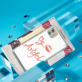 Zrcadlové pouzdro Kingxbar Angel zdobené originálními zrcadlovými krystaly Swarovski Crystals iPhone 11 Pro Max transparentní