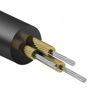 Dudao úhlový kabel AUX mini jack 3,5 mm 1 m černý (L11 černý)