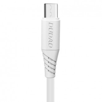 Dudao kabel USB / micro USB 5A 1m bílý (L2M 1m bílý)