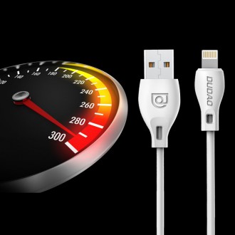 Dudao kabel USB / Lightning 2,4A 1m bílý (L4L 1m bílý)