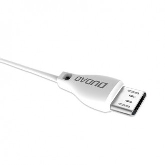 Dudao micro USB kabel 2,4A 1m bílý (L4M 1m bílý)