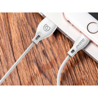 Dudao micro USB kabel 2,4A 1m bílý (L4M 1m bílý)