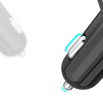 Dudao Bluetooth FM vysílač nabíječka do auta MP3 3.1 A 2x USB černá (R2Pro černá)