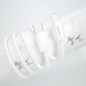 Dudao rychlonabíječka EU USB Type C Power Delivery 18W + kabel USB Type C / Lightning 1m bílý (A8EU + PD kabel bílý)