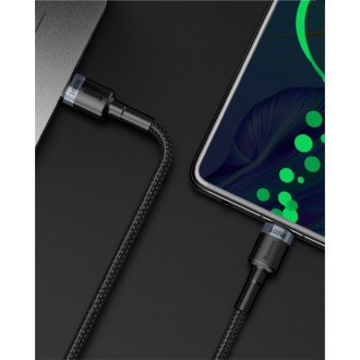 [RETURNED ITEM] Baseus Cafule Cable Nylon Braided Wire USB Typ C PD Power Delivery 2.0 100W 20V 5A 2m gray (CATKLF-ALG1)