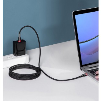 [RETURNED ITEM] Baseus Cafule Cable Nylon Braided Wire USB Typ C PD Power Delivery 2.0 100W 20V 5A 2m black (CATKLF-AL91)