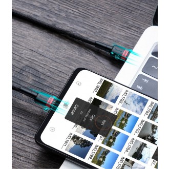 [RETURNED ITEM] Baseus Cafule Cable Nylon Braided Wire USB Typ C PD Power Delivery 2.0 100W 20V 5A 2m black (CATKLF-AL91)