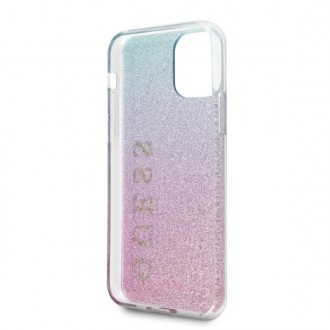 Guess GUHCN65PCUGLPBL iPhone 11 Pro Max růžové modré/růžovo modré pevné pouzdro Glitter Gradient