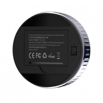 Baseus Heyo rotační časovač elektronický časovač černý časovač (ACDJS-01)