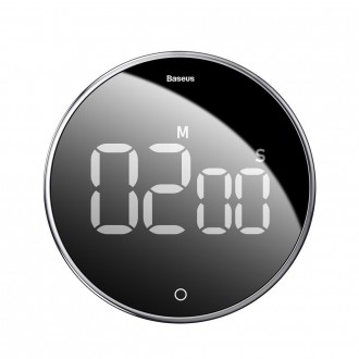 Baseus Heyo rotační časovač elektronický časovač černý časovač (ACDJS-01)